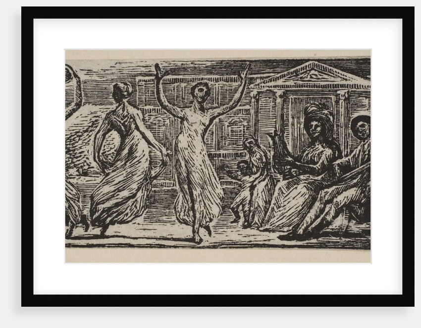 Menalcus Watching Women Dance, from Thornton's Pastorals of Virgil, 1821 by William Blake