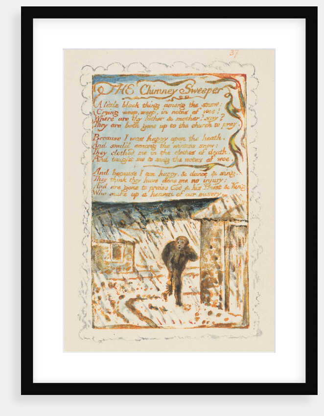 Songs of Innocence and of Experience: The Chimney Sweeper, ca. 1825 by William Blake