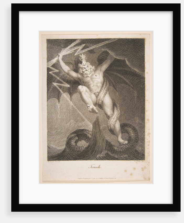 Tornado-Zeus Battling Typhon, August 1, 1795 by William Blake