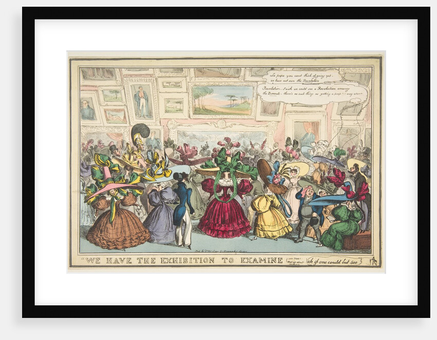 We Have the Exhibition to Examine, 1810-40 by William Heath