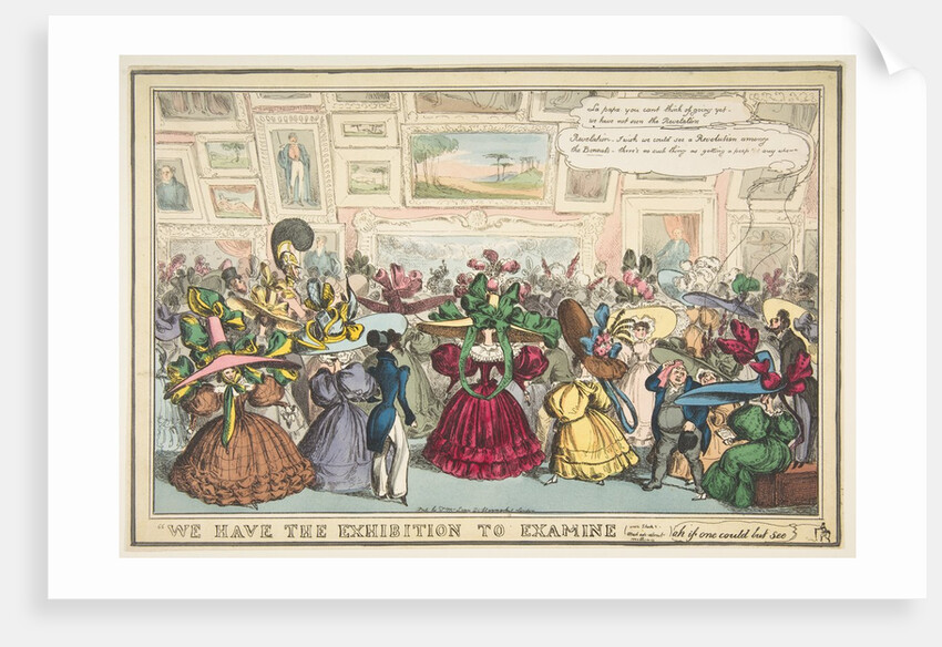 We Have the Exhibition to Examine, 1810-40 by William Heath