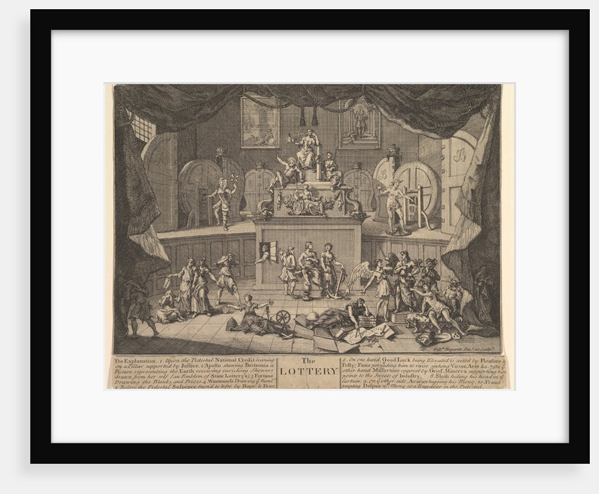 The Lottery, after 1724 by William Hogarth