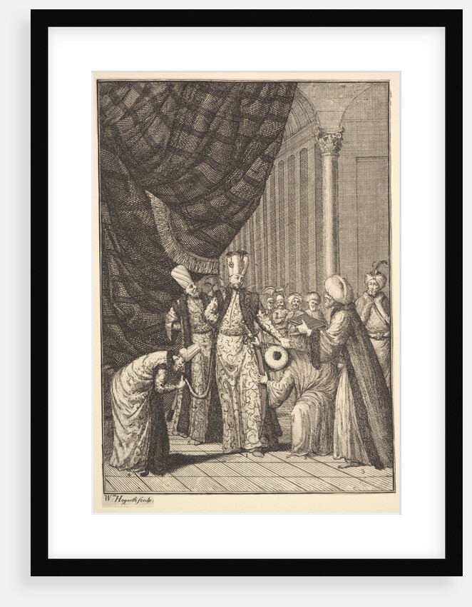 Sultan Ahmed III Crowned in the Mosque at Eyup by William Hogarth