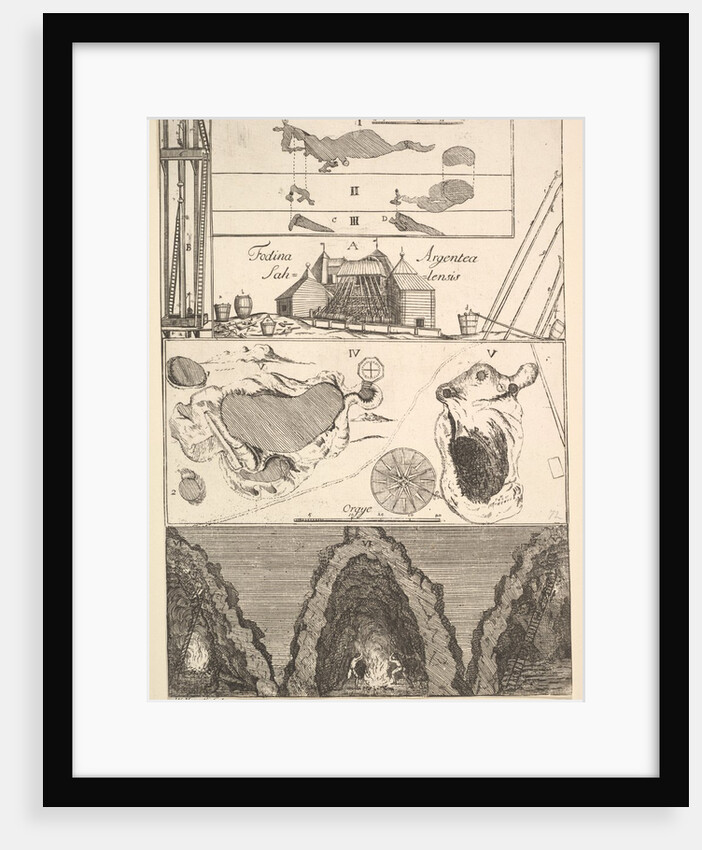 Fodina argentea Sahlensis - A Silver Mine at Sala - by William Hogarth