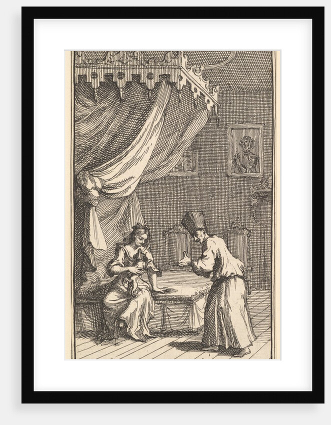 The New Metamorphosis, Plate 5: Fantasio, Transformed into a Lapdog, in the with Donna The…, 1724 by William Hogarth