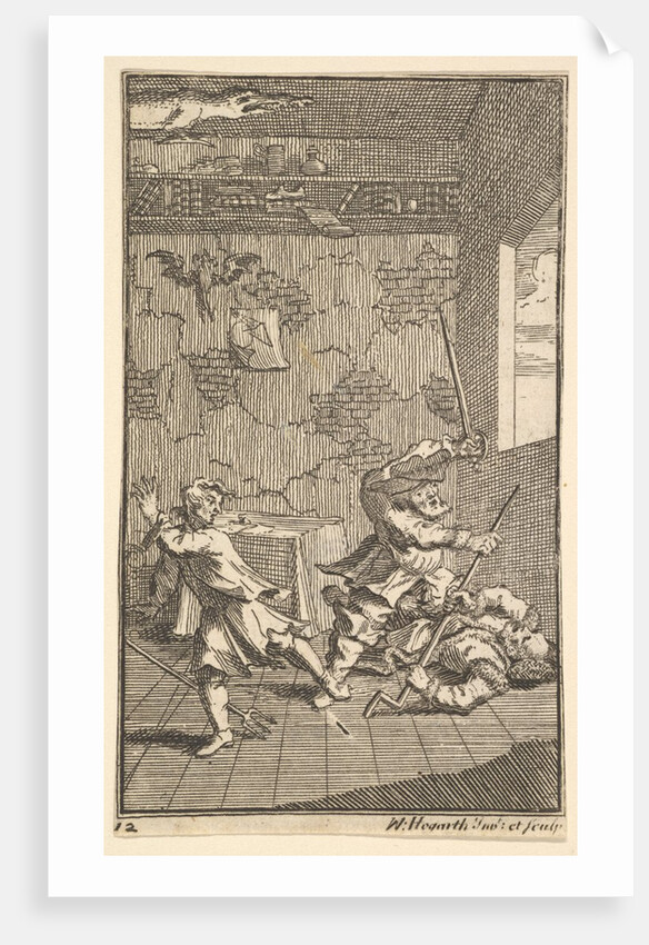 Hudibras Beating Sidrophel and Whachu by William Hogarth
