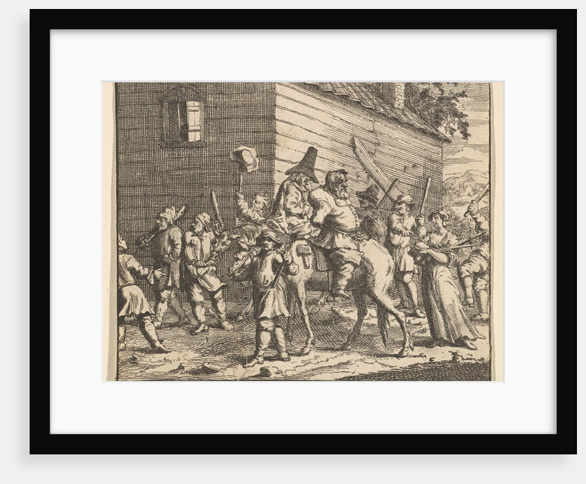 Hudibras and Ralpho Made Prisoners and Carried to the Stock by William Hogarth