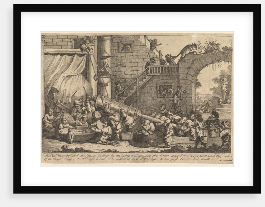 The Punishment Inflicted on Lemuel Gulliver, December 1726 by William Hogarth