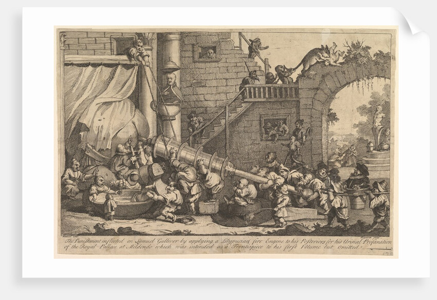 The Punishment Inflicted on Lemuel Gulliver, December 1726 by William Hogarth