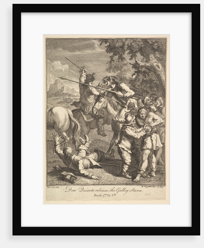 Don Quixote releases the Galley Slaves, 1756 or after by William Hogarth
