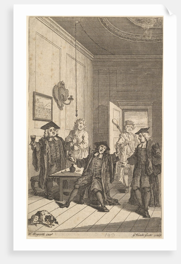 Frontispiece to 'The Humours of Oxford', April 1730 by Unknown