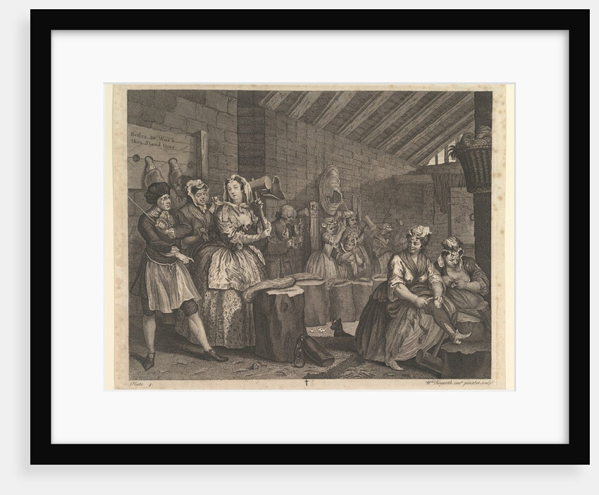 A Harlot's Progress, Plate 4, April 1732 by William Hogarth