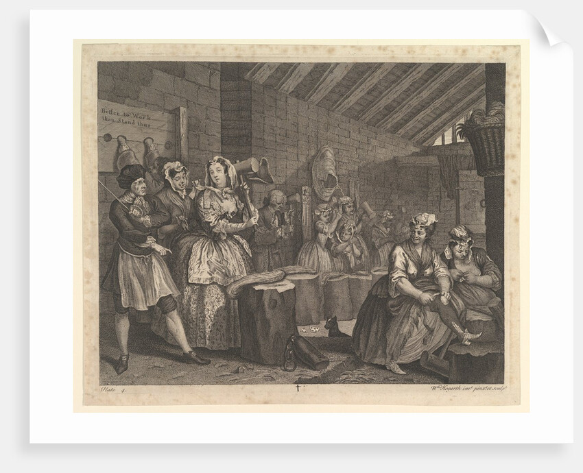 A Harlot's Progress, Plate 4, April 1732 by William Hogarth