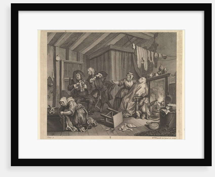 A Harlot's Progress, Plate 5, April 1732 by William Hogarth