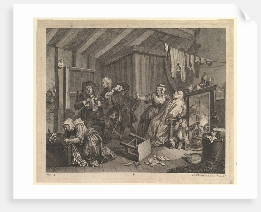 A Harlot's Progress, Plate 5, April 1732 by William Hogarth