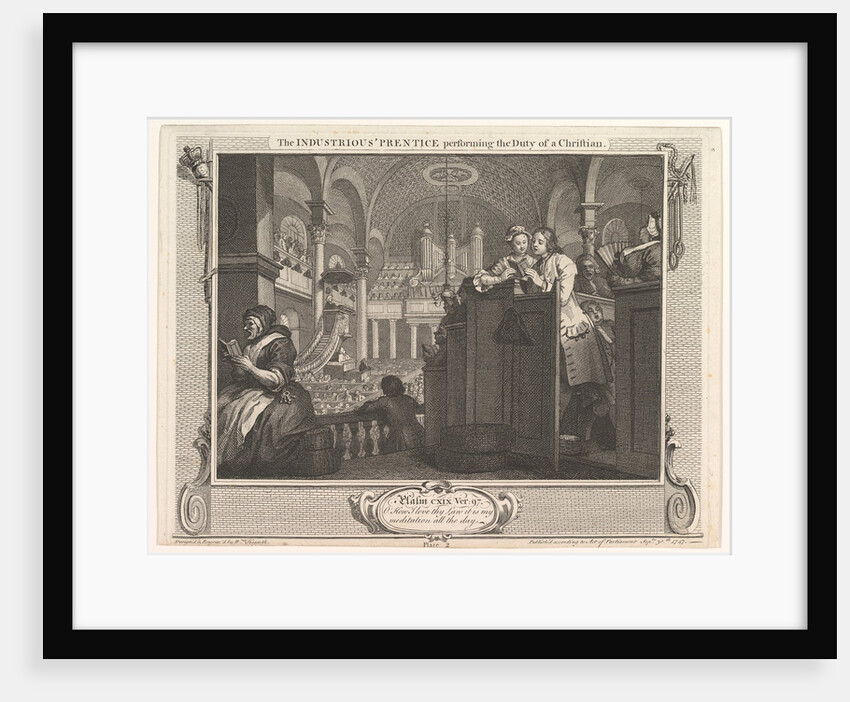 The Industrious 'Prentice Performing the Duty of a Christia by William Hogarth