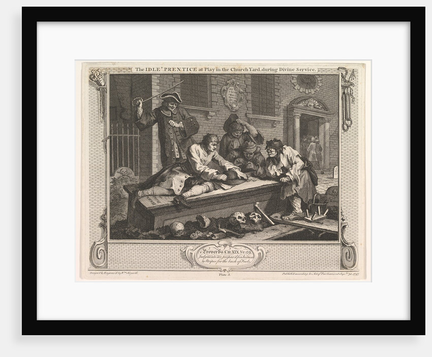 The Idle 'Prentice at Play in the Church Yard, September 30, 1747 by William Hogarth