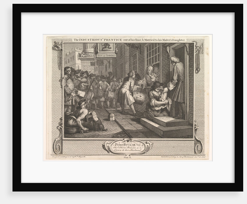 The Industrious 'Prentice Out of his Time and Married to his Master's Daught…, September 30, 1747 by William Hogarth