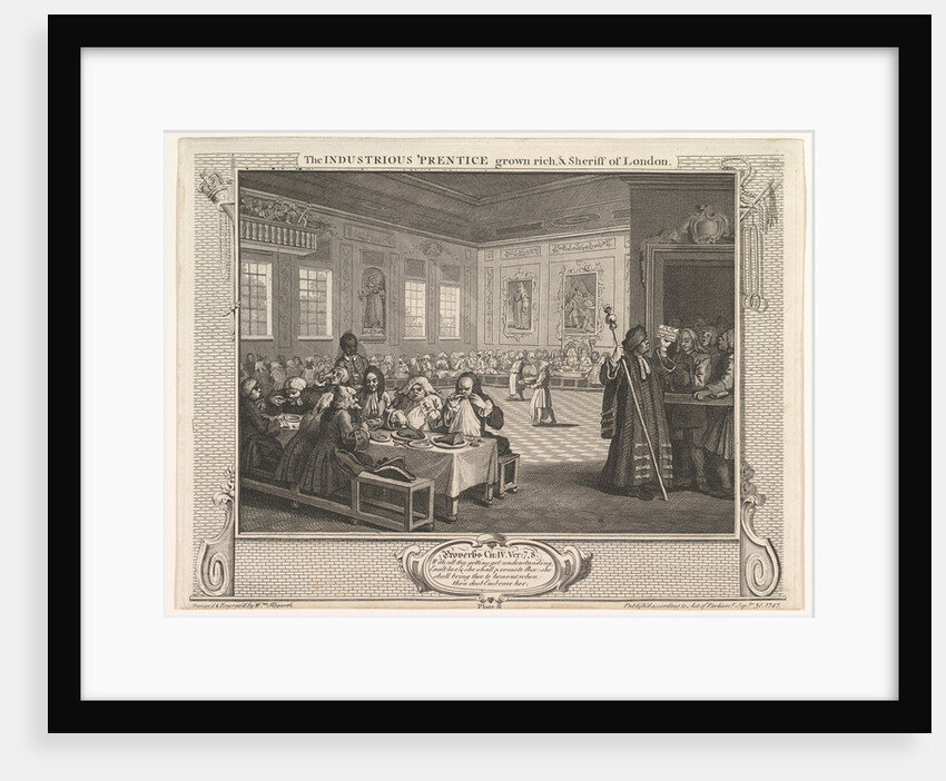 The Industrious 'Prentice Grown Rich and Sheriff of Londo by William Hogarth