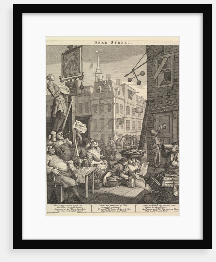 Beer Street, February 4, 1751 by William Hogarth