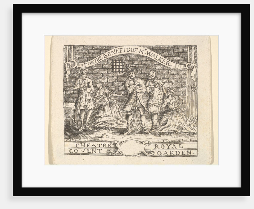 Benefit Ticket for Walker, ca. 1735 by Unknown