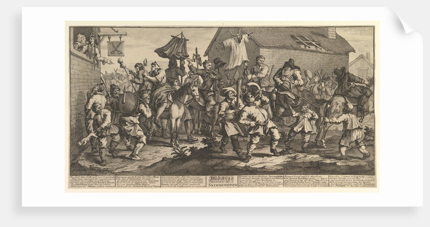 Hudibras and the Skimmingto by William Hogarth