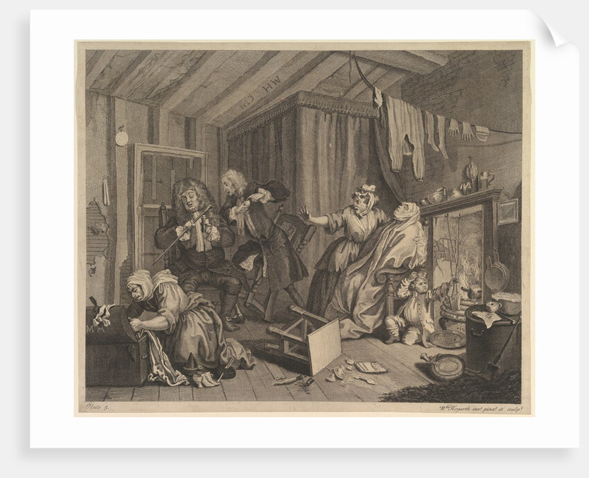 A Harlot's Progress, Plate 5, before April 1732 by William Hogarth
