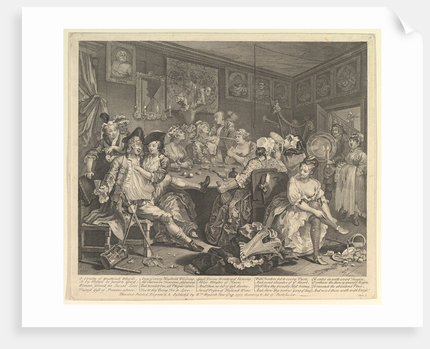 A Rake's Progress, Plate 3, June 25, 1735 by William Hogarth