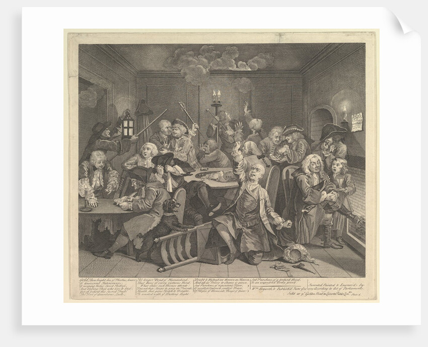 A Rake's Progress, Plate 6, June 25, 1735 by William Hogarth