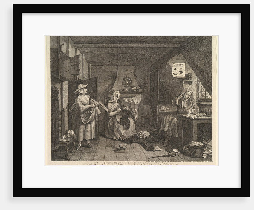 The Distrest Poet, December 15, 1740 by William Hogarth