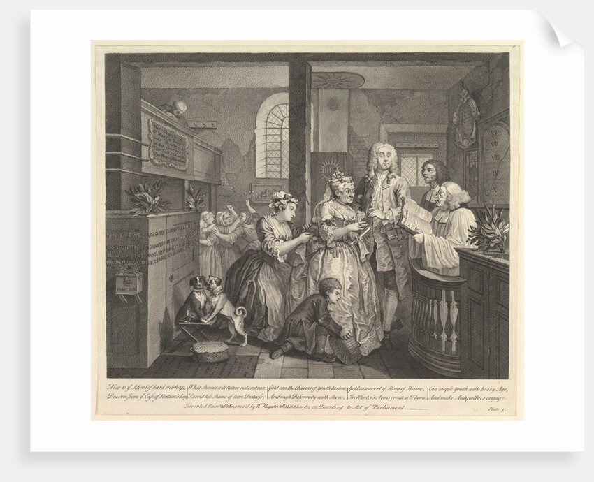 A Rake's Progress, Plate 5, June 25, 1735 by William Hogarth