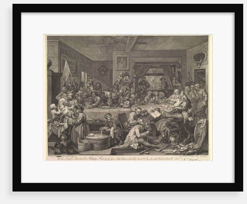 An Election Entertainment, Plate I: Four Prints of an Election, February 1755 by William Hogarth
