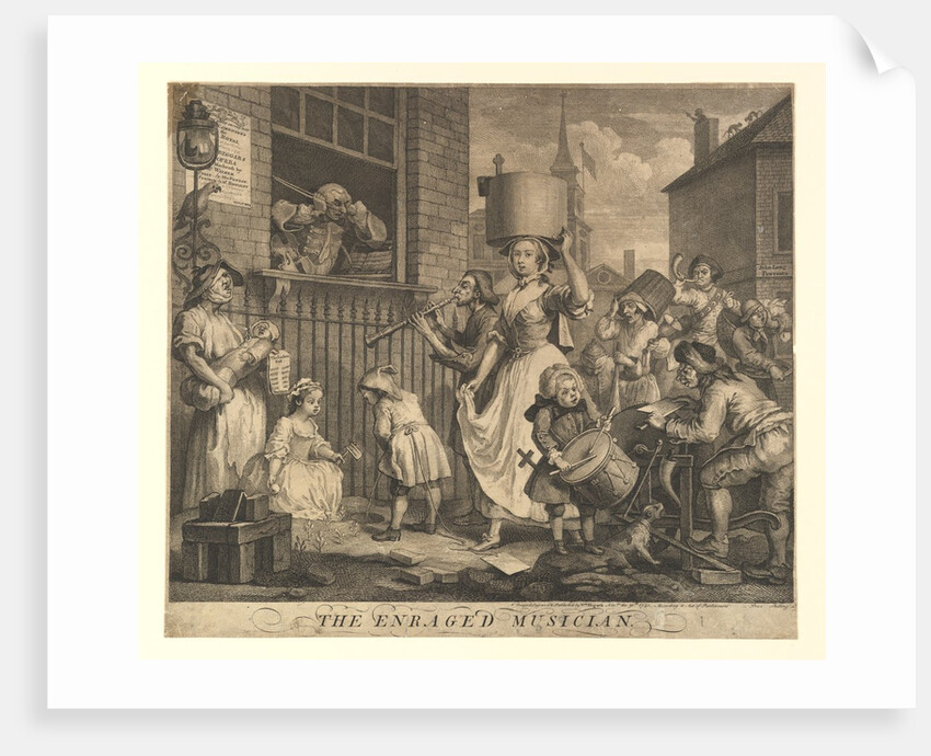 The Enraged Musician, November 30, 1741 by William Hogarth
