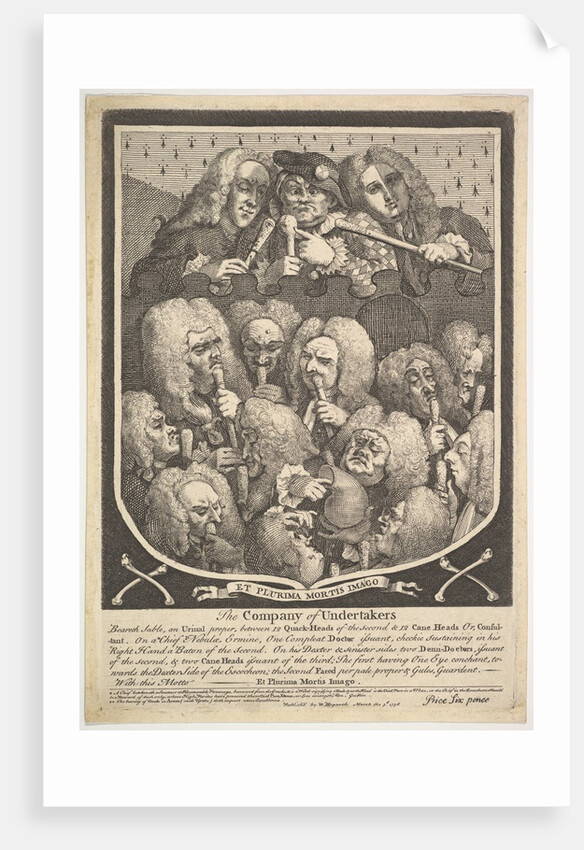 The Company of Undertakers, March 3, 1736 by William Hogarth