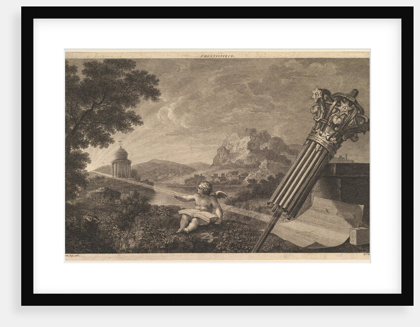 Frontispiece to Joshua Kirby's 'Perspective of Architecture', July 1760 by William Woollett