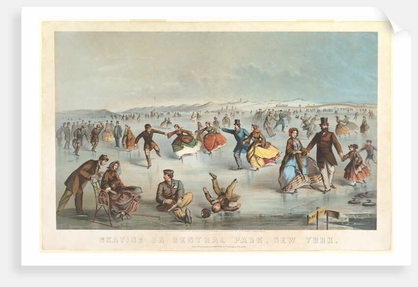 Skating in Central Park, New York, 1861 by Unknown