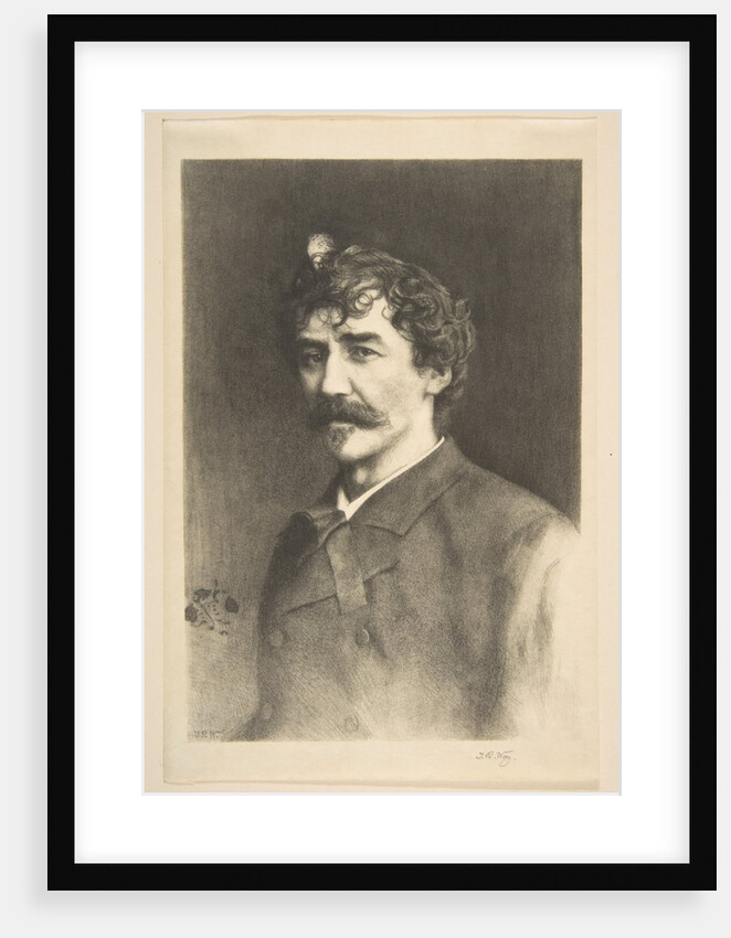 Whistler with the White Lock, undated by Thomas Robert Way