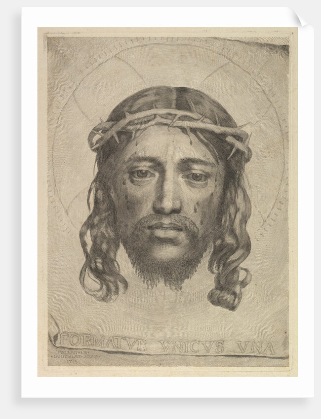 Face of Christ on St. Veronica's Veil, 1735 by Dudesert