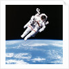 US Astronaut Bruce McCandless spacewalking, 1984 by Unknown