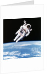 US Astronaut Bruce McCandless spacewalking, 1984 by Unknown