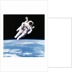 US Astronaut Bruce McCandless spacewalking, 1984 by Unknown