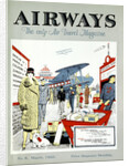Passengers arriving to embark for Paris at Croydon Aerodrome, London, 1925 by Unknown