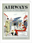 Passengers arriving to embark for Paris at Croydon Aerodrome, London, 1925 by Unknown