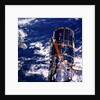 Hubble Space Telescope above the Earth by Unknown