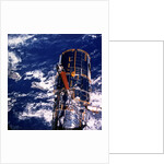 Hubble Space Telescope above the Earth by Unknown