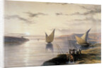 Boats on the Nile, c1838-1839 by David Roberts