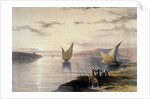 Boats on the Nile, c1838-1839 by David Roberts