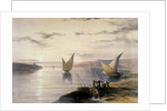 Boats on the Nile, c1838-1839 by David Roberts