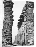 Central alley of the great temple at Karnak, Egypt, 1878 by Unknown