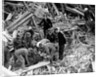 Rescue workers releasing a man from a bomb damaged building, World War II, 1940 by Unknown